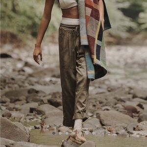 Anthropologie Olive Green Cargo Pants